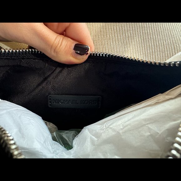 Michael Kors Cora Medium Pebbled Leather Shoulder Bag - Picture 9 of 11